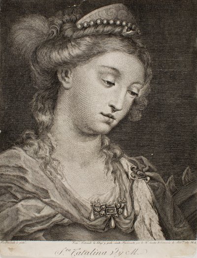 Saint Catherine of Alexandria by Francesc Fontanals